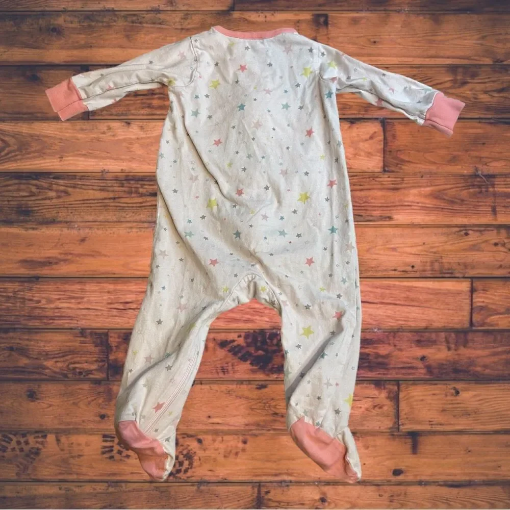 5 for $25🔥3-6M Gerber‎ Multi-Color Star Footsie Pajama's